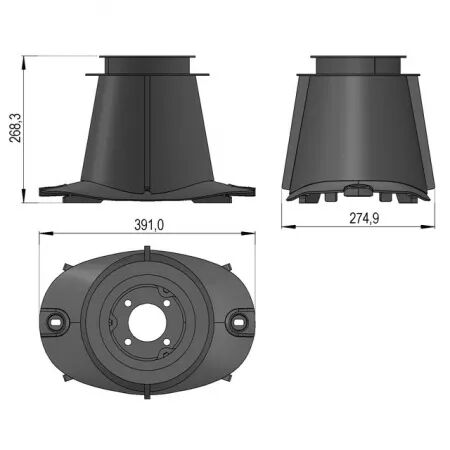 Assiette cône haut sip781031270