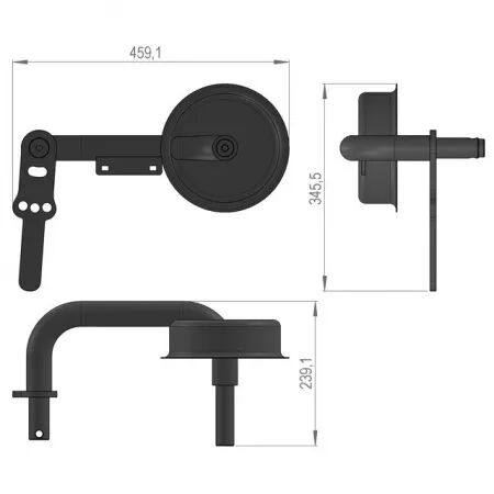 Axe de roue gauche sip413031660