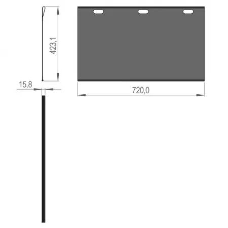 Bache de conditionneur gauche sip749040331