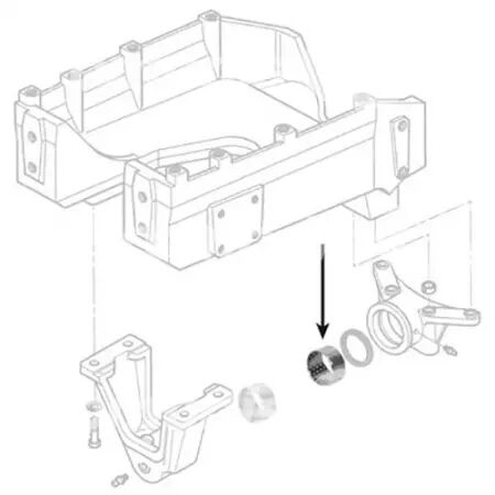 Bague de balancier pont avant adaptable Massey Ferguson