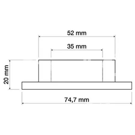 Bague pivot supérieur épaulée de pont avant adaptable Case-Ih/Claas/Renault/Massey Ferguson/Mc Cormick