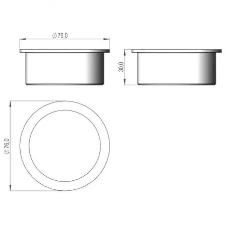 Bague plastique 60,5/76-30 sip151027604