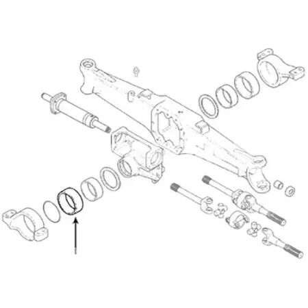 Bague pont avant adaptable Case-IH/Claas/Renault/Ford/Massey/Ferguson/Mc Cormick/Steyr