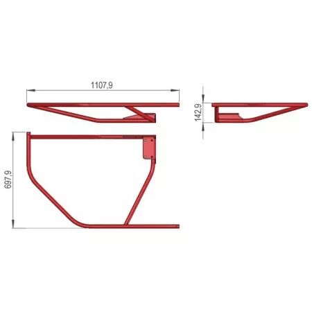 Barre de protection laterale gauche sip337540080