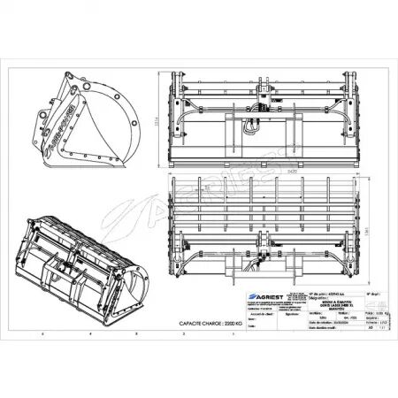 Benne a grappin dents laser 2400 xl manitou