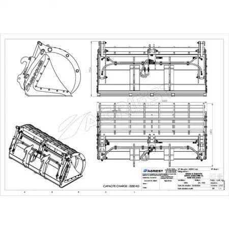 Benne a grappin dents laser 2400 xl new holland