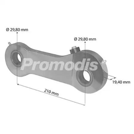 Bielle de pont avant TLS adaptable pour John Deere