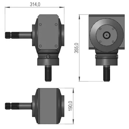 Boitier b&p gonilo.020.0 sip 150665006b