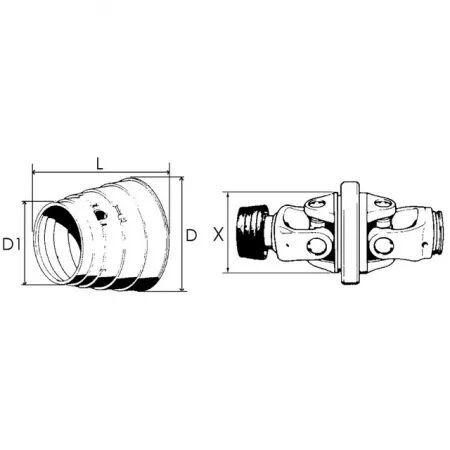 Bol de protecteur grand angle flexo 32x76/27x94 agri-power