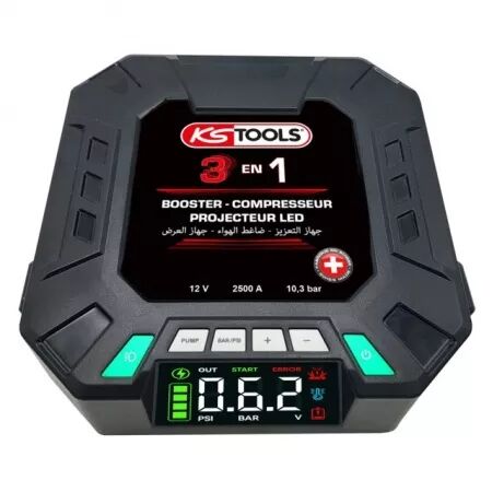 Booster gonfleur projecteur 3 en 1 ks tools