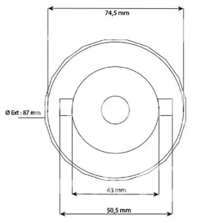 Bouchon de réservoir adaptable Landini/Massey Ferguson