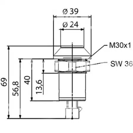 Bouton de montée de relevage adaptable Massey Ferguson