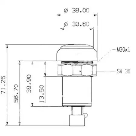 Bouton de montée de relevage adaptable Massey Ferguson