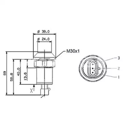 Bouton de prise de force adaptable Case-Ih/New Holland/Steyr