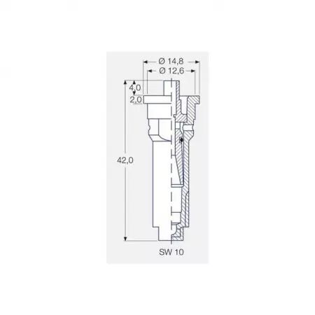 Buse de bordure Lechler antidérive IS 80 025 violet plastique