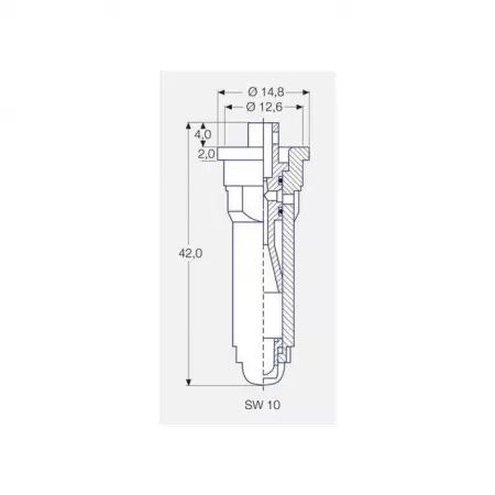 Buse Lechler antidérive ID 90 015 vert céramique