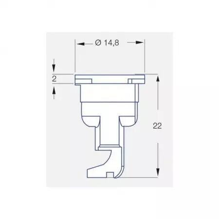 Buse Lechler jet miroir FT 90 01 orange plastique