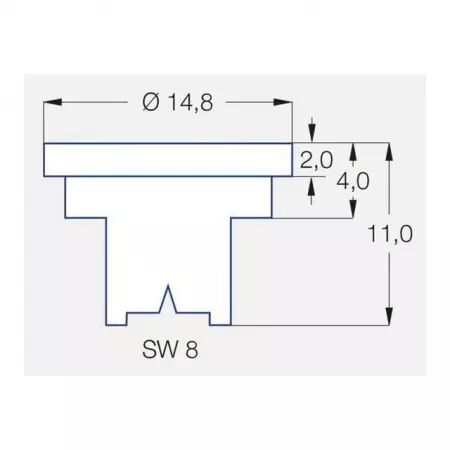 Buse Lechler jet pinceau LU 90 015 vert plastique