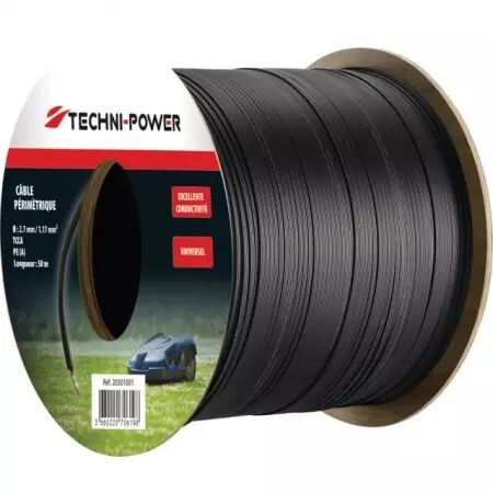 Cable perimétrique robot de tonte 2.7 mm 250 m tcca pe noir