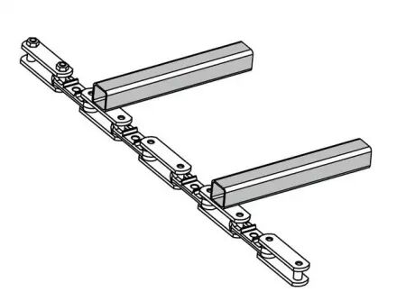 Chaine c. Tube c50 lg370 ts ls 0.44m saph