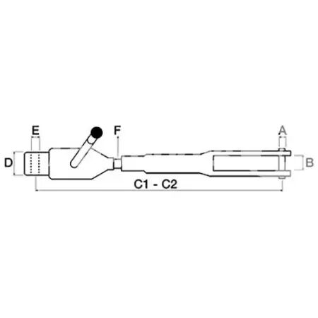 Chandelle de relevage adaptable Massey Ferguson