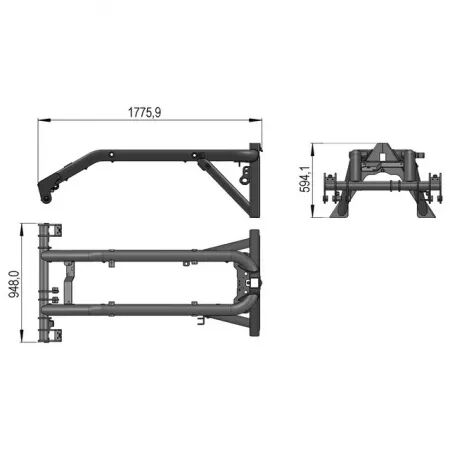 Châssis supérieur renforce Sip 750021510b