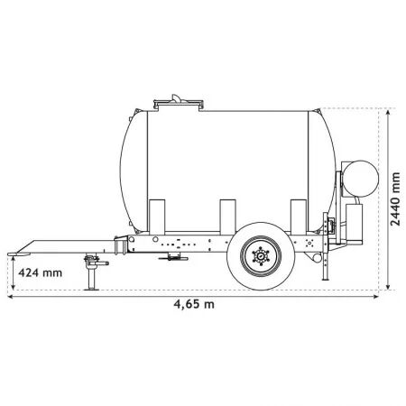 Citerne roulante espaces verts 4400 l