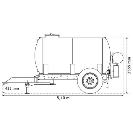 Citerne roulante espaces verts 5200 l