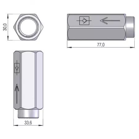 Clapet anti retour 1/2 sip 150871300