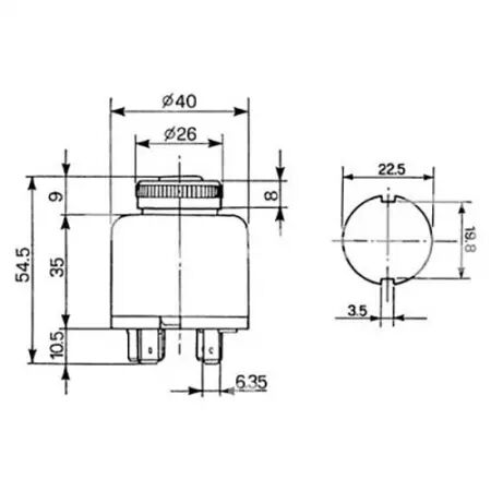 Contacteur de démarrage adaptable Massey Ferguson/Same