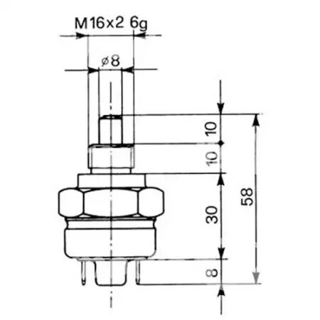 Contacteur de position de transmission adaptable Deutz/Hurlimann/Lamborghini/Same