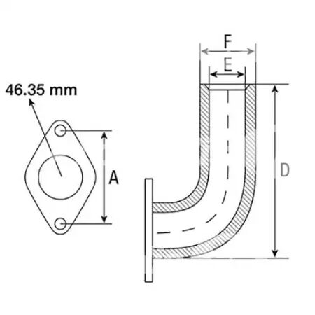 Coude d\'échappement adaptable