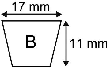 Courroie b105 - 17x11x2706