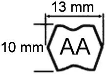 Courroie hexagonale type aa71 pour snapper