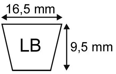 Courroie lb103 (5l104) origine mitsuboshi