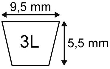 Courroie platinium type 3l52