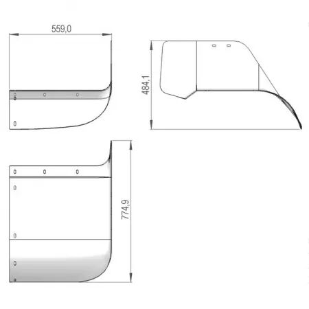 Couvercle lateral gauche sip 851011110