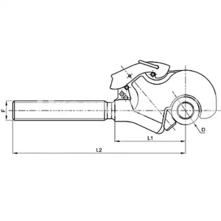 Crochet cat 3 pour 3 point d.36x3 l.330mm