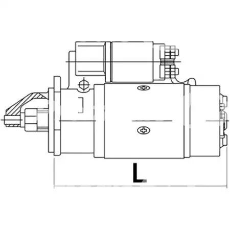 Démarreur 12 v/2.2 kw/11 dents