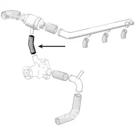 Durite by-pass d.22x22mm