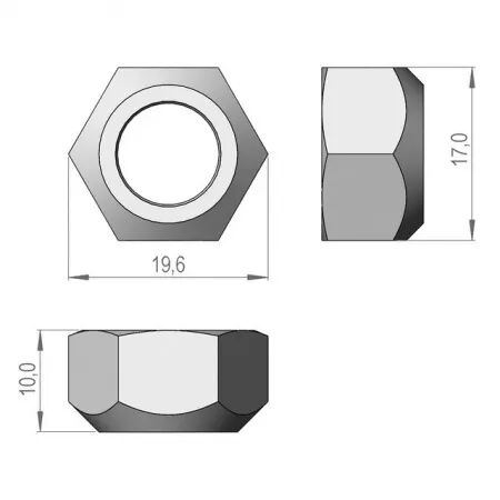 Ecrou m10 sip 150275400