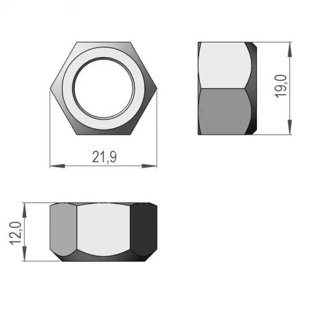 Ecrou m12 sip150645109