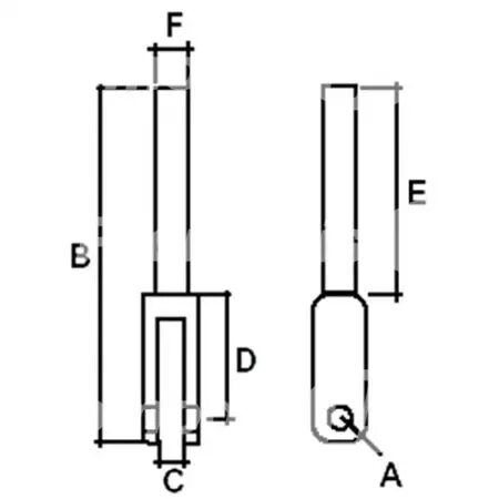 Embout de chandelle adaptable Ford/Massey Ferguson