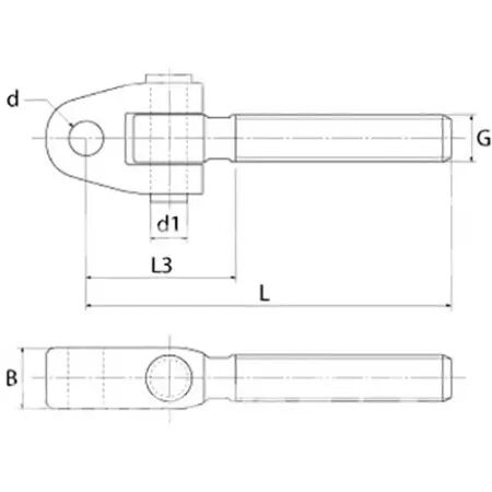 Embout de stabilisateur adaptable Case Ih/Fendt