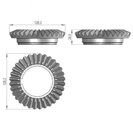 Engrenage conique 1 - 32/4 sip334510850