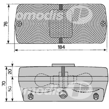 Feu arriere droit adaptable Landini/Massey Ferguson