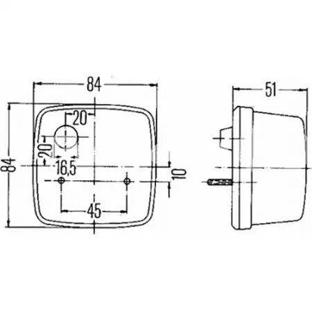 Feux arriere  gauche / droit adaptable Case Ih