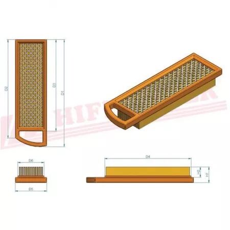 Filtre a air sa 12257 hifi filter