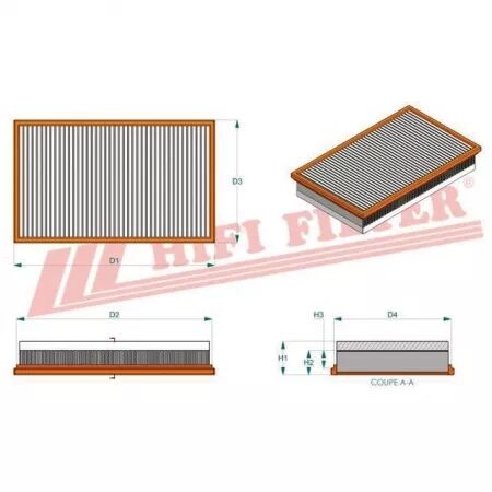 Filtre a air sa 4056 hifi filter