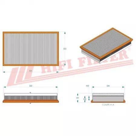 Filtre a air sa 4134 hifi filter